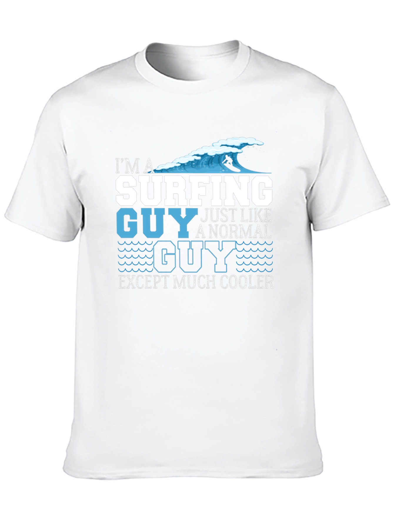 Surfing Guy T-Shirt - Cool Graphic Tee