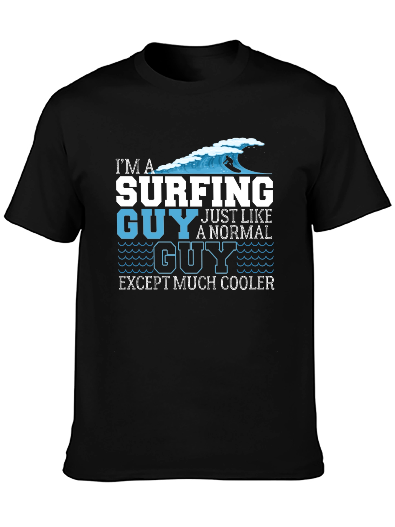 Surfing Guy T-Shirt - Cool Graphic Tee