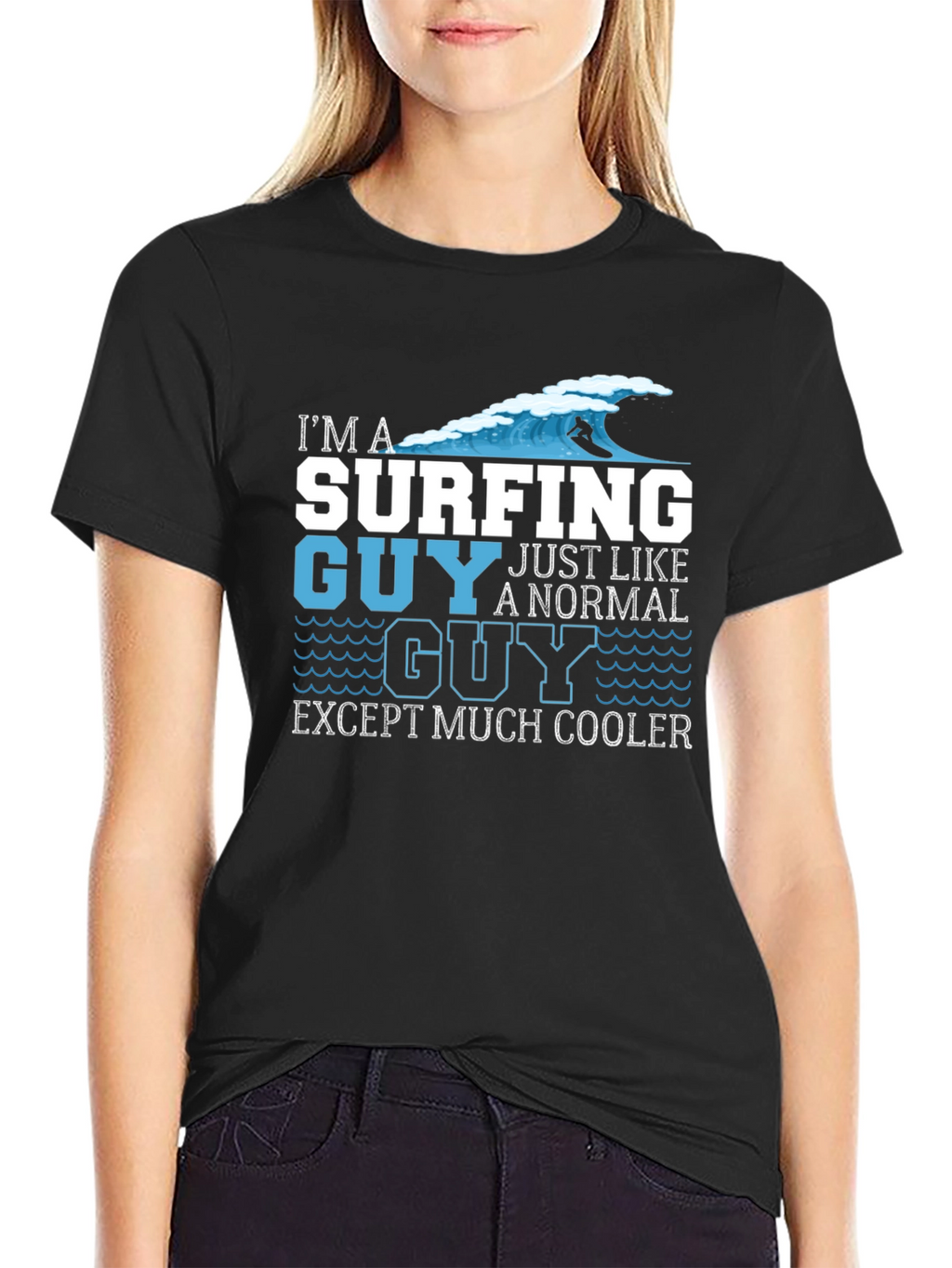 Surfing Guy T-Shirt - Cool Graphic Tee