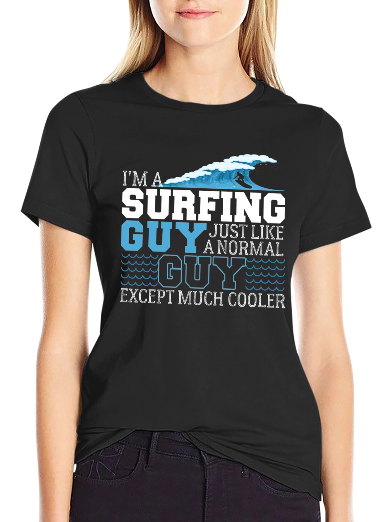 Surfing Guy T-Shirt - Cool Graphic Tee