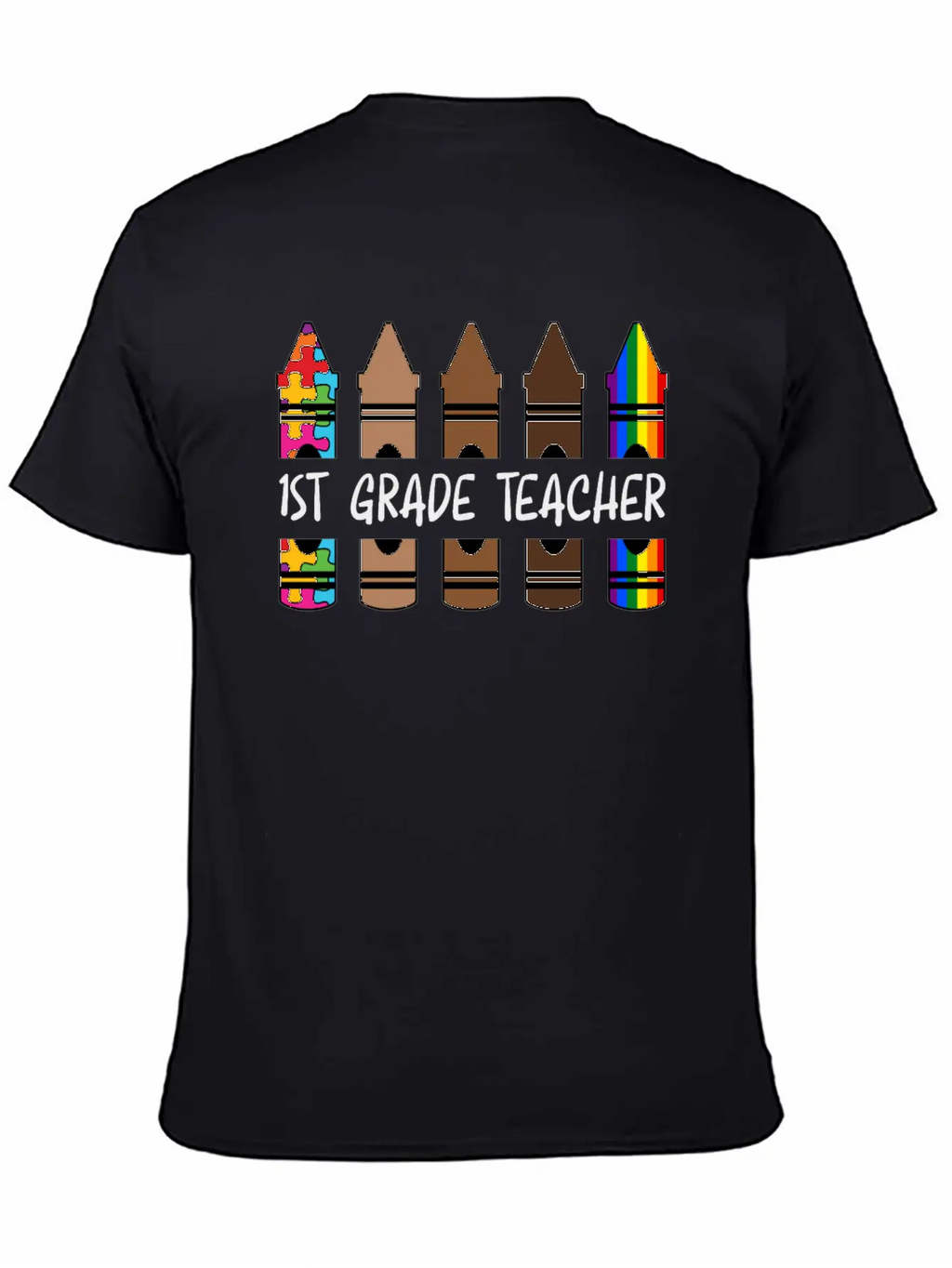 1ST GradeTeacher Life Pencil Personalized Relaxed Everyday Tee – Lightweight And Durable Cotton