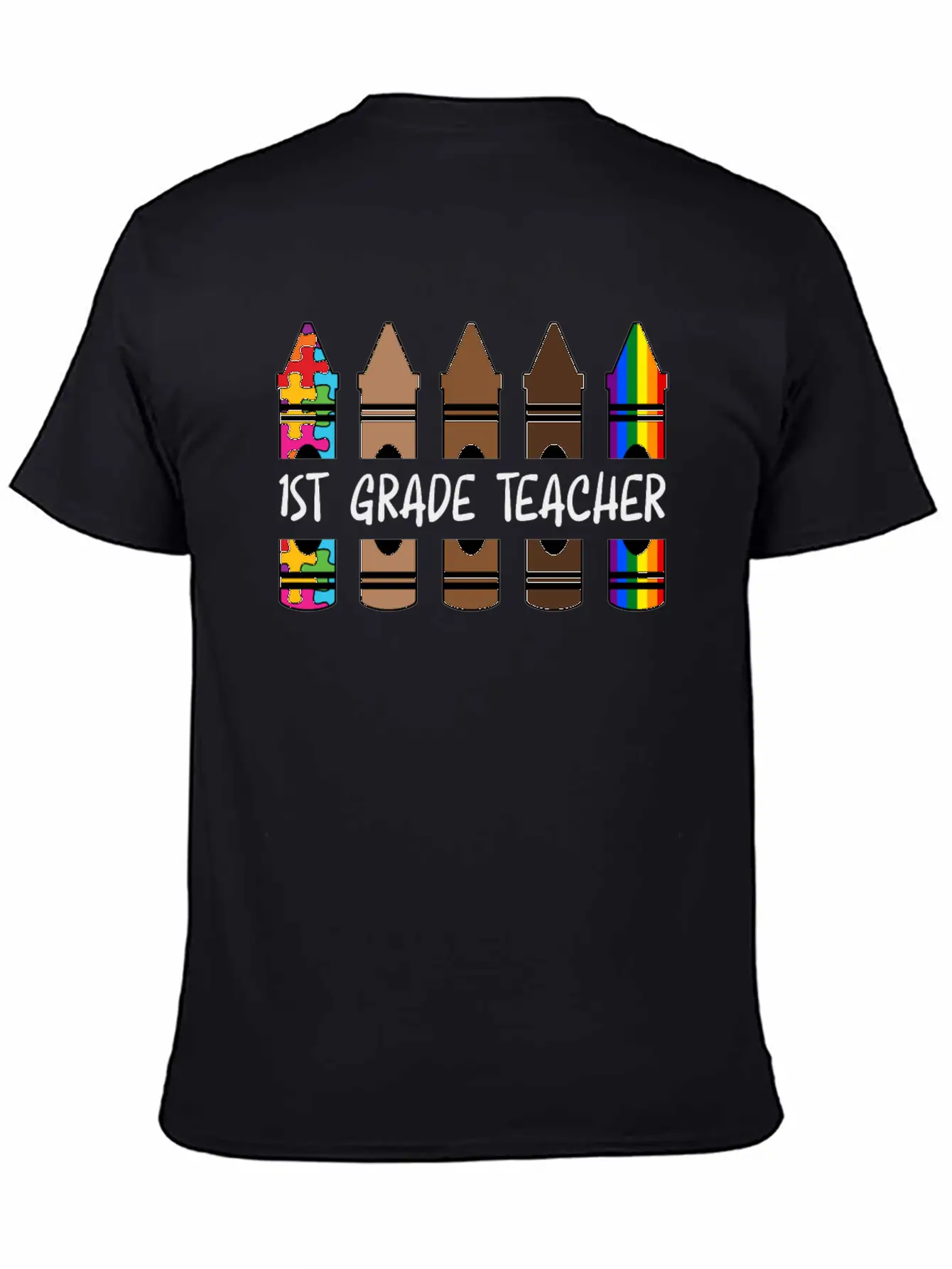 1ST GradeTeacher Life Pencil Personalized Relaxed Everyday Tee – Lightweight And Durable Cotton
