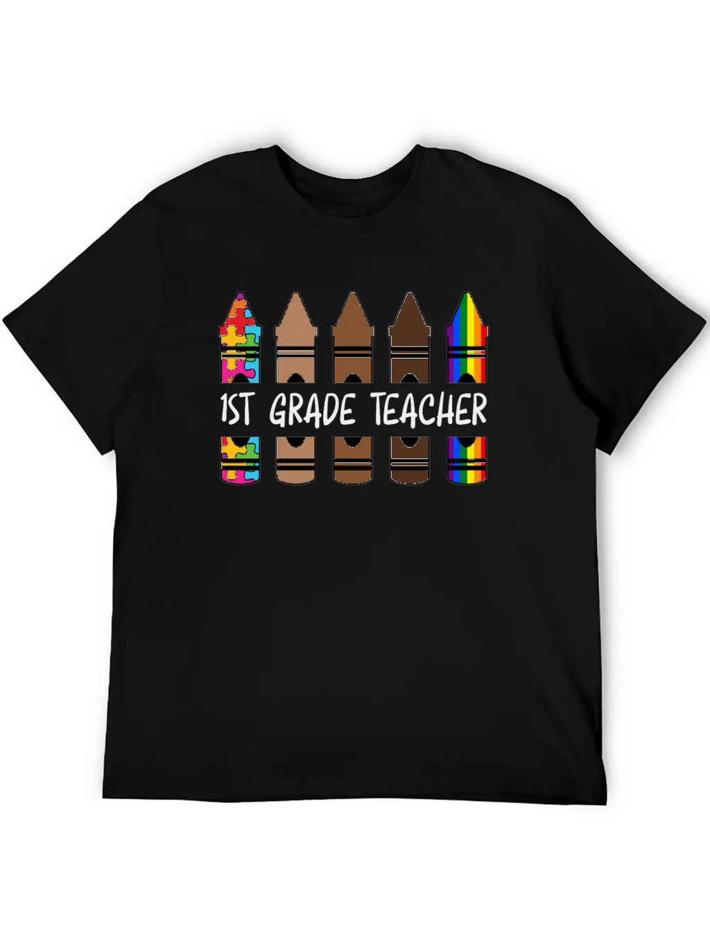 1ST GradeTeacher Life Pencil Personalized Relaxed Everyday Tee – Lightweight And Durable Cotton