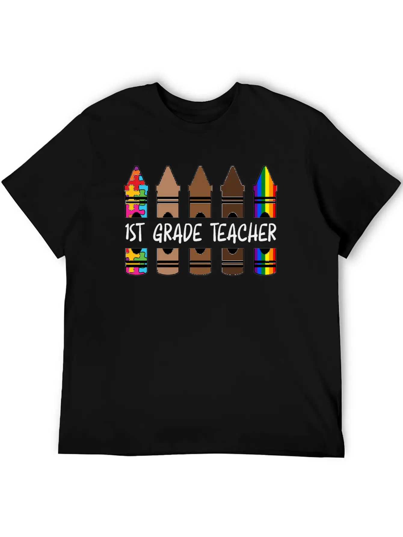 1ST GradeTeacher Life Pencil Personalized Relaxed Everyday Tee – Lightweight And Durable Cotton