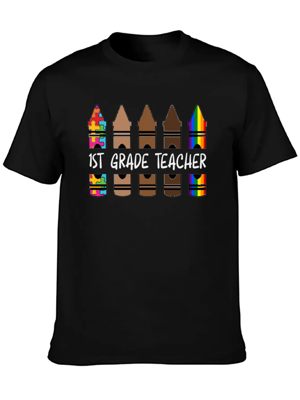 1ST GradeTeacher Life Pencil Personalized Relaxed Everyday Tee – Lightweight And Durable Cotton