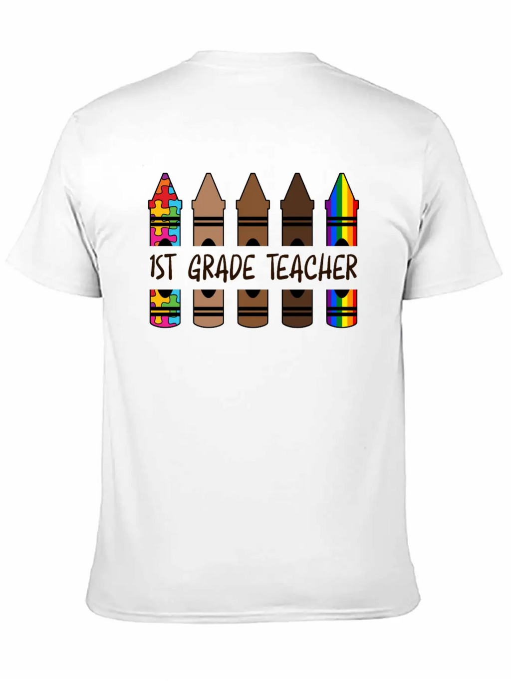 1ST GradeTeacher Life Pencil Personalized Relaxed Everyday Tee – Lightweight And Durable Cotton