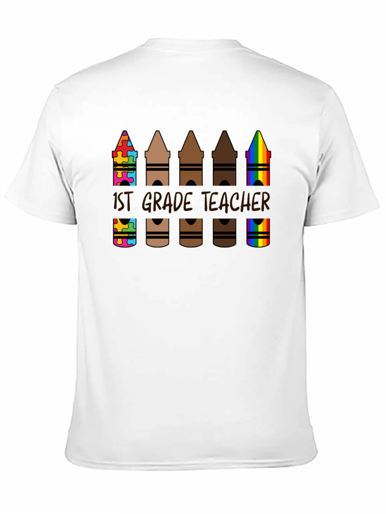 1ST GradeTeacher Life Pencil Personalized Relaxed Everyday Tee – Lightweight And Durable Cotton