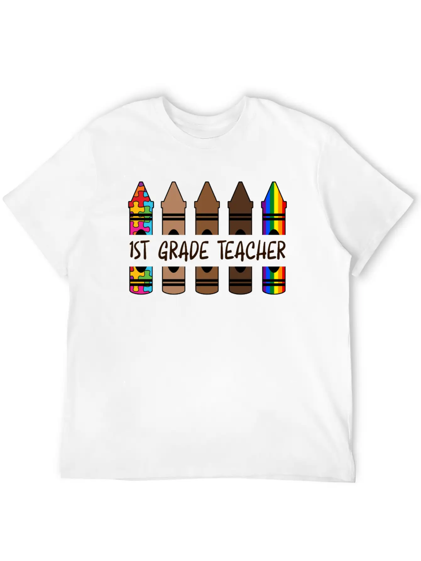 1ST GradeTeacher Life Pencil Personalized Relaxed Everyday Tee – Lightweight And Durable Cotton