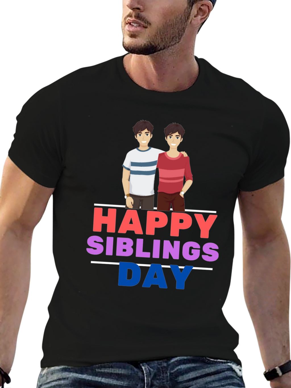 Happy Siblings Day Graphic T-Shirt