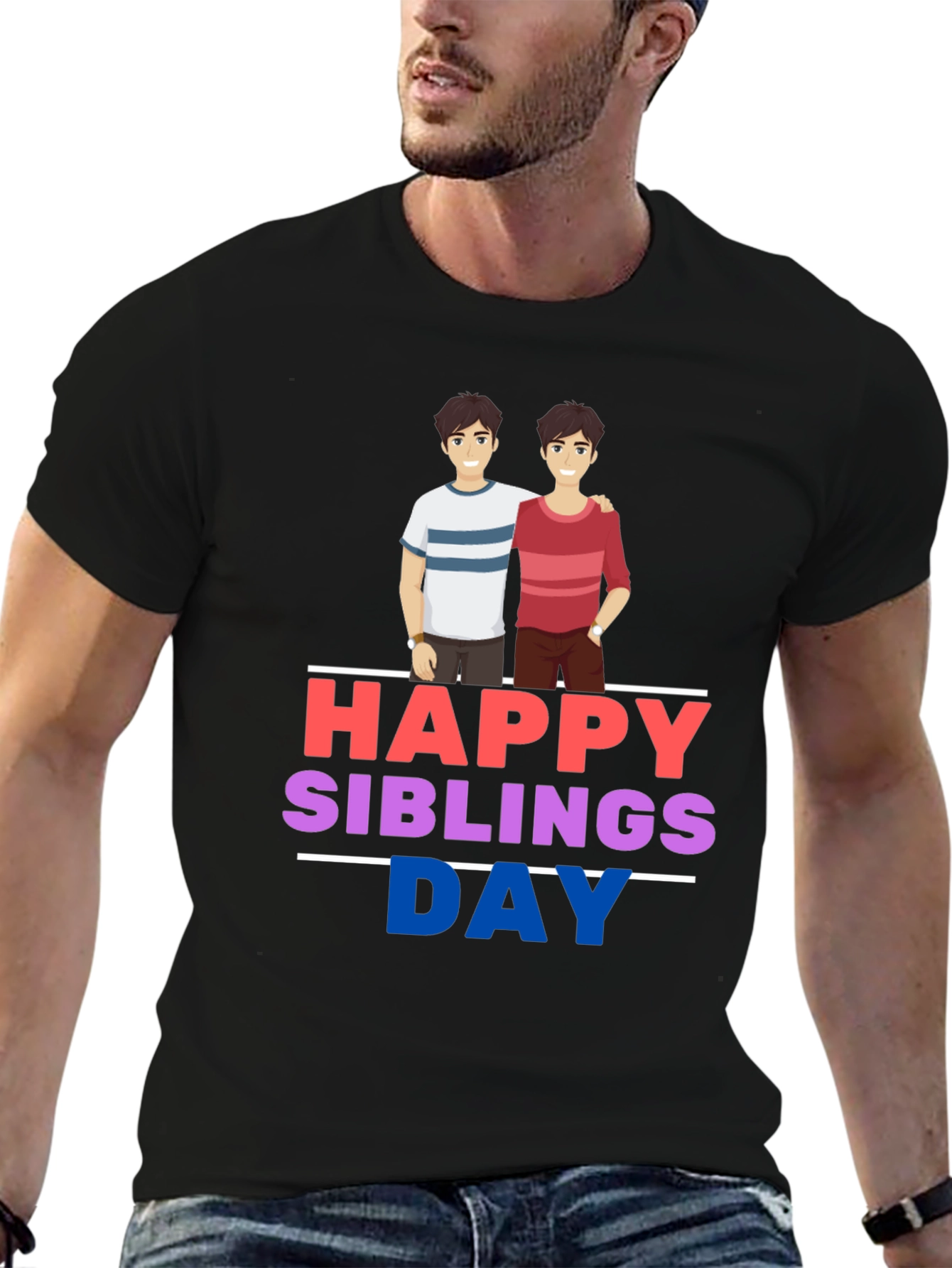 Happy Siblings Day Graphic T-Shirt