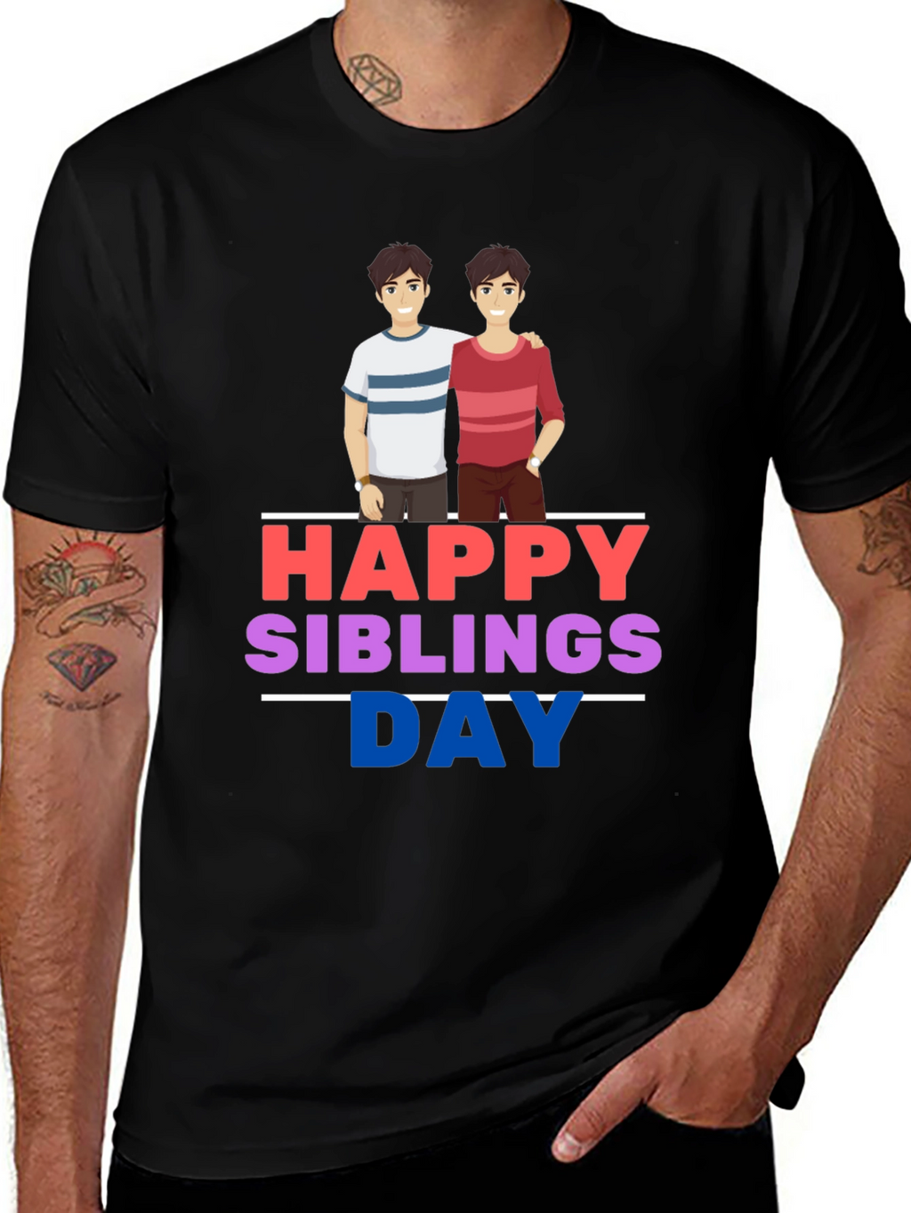 Happy Siblings Day Graphic T-Shirt