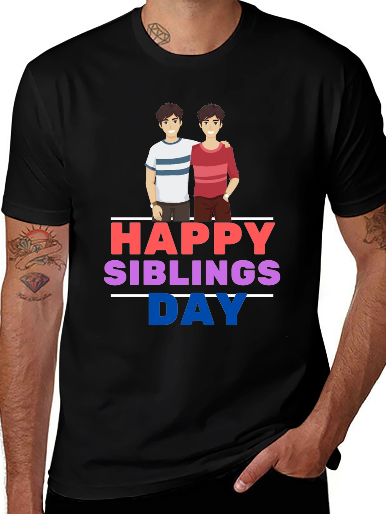 Happy Siblings Day Graphic T-Shirt