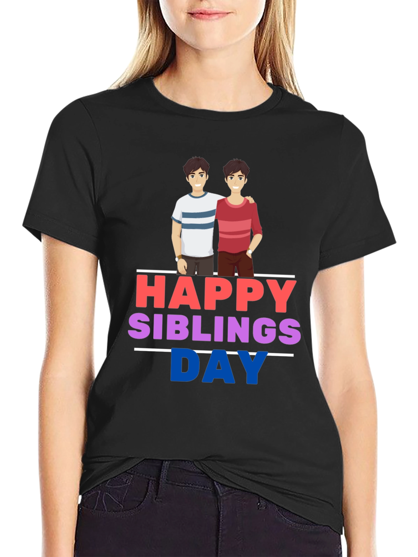 Happy Siblings Day Graphic T-Shirt