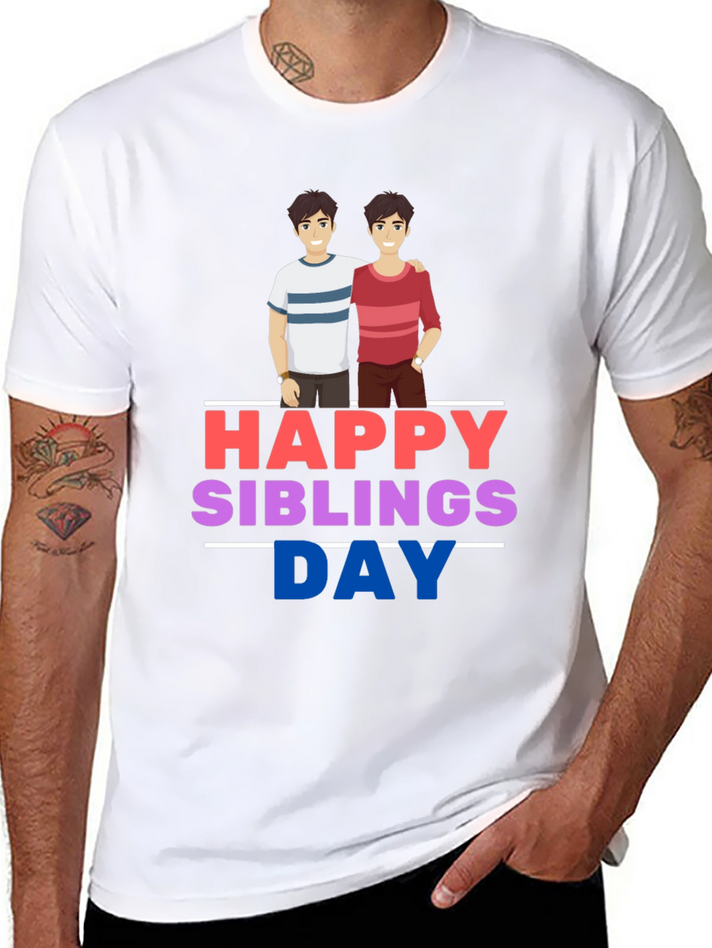 Happy Siblings Day Graphic T-Shirt