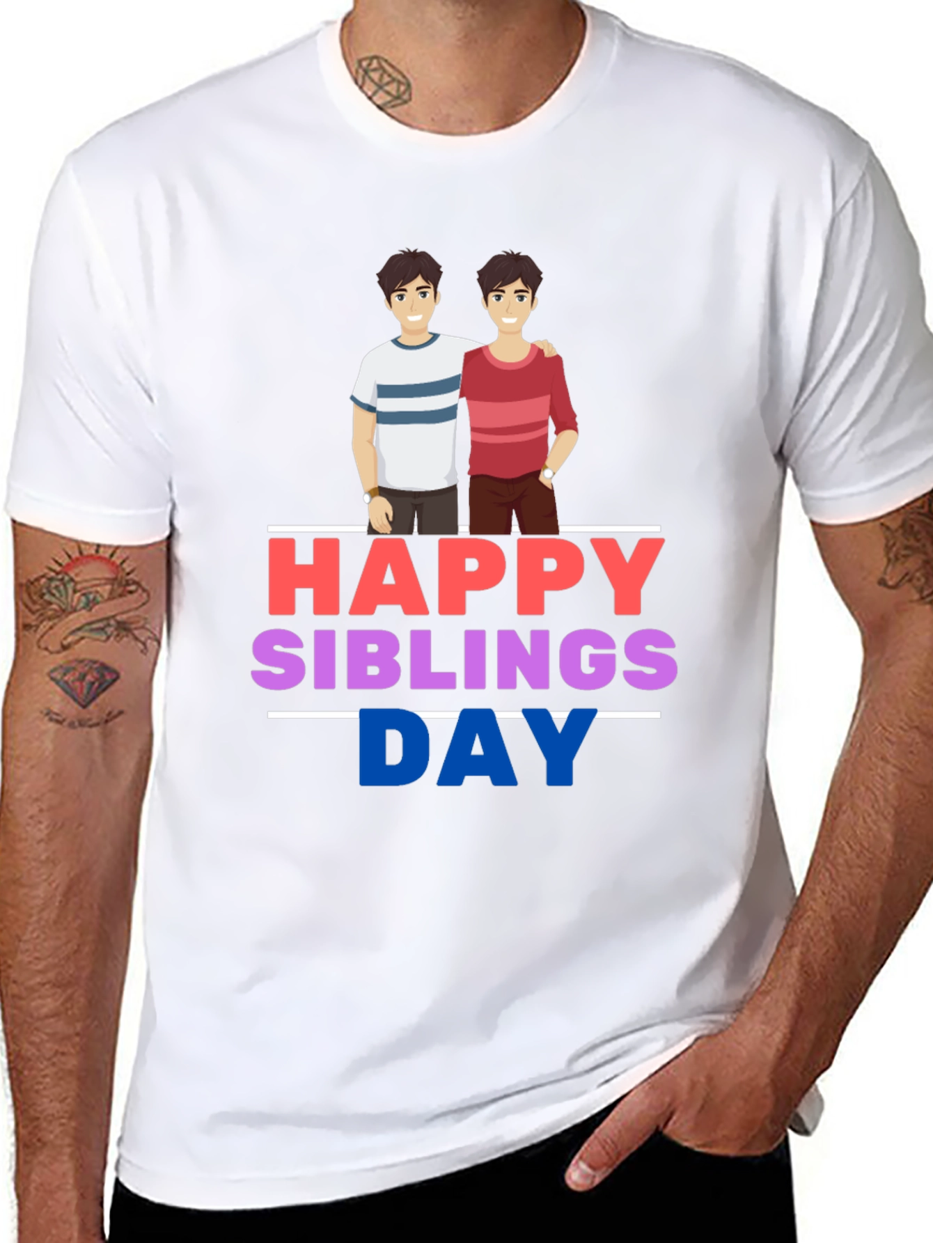 Happy Siblings Day Graphic T-Shirt