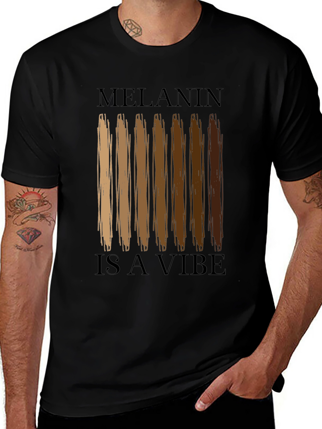 Melanin Is A Vibe Black T-Shirt