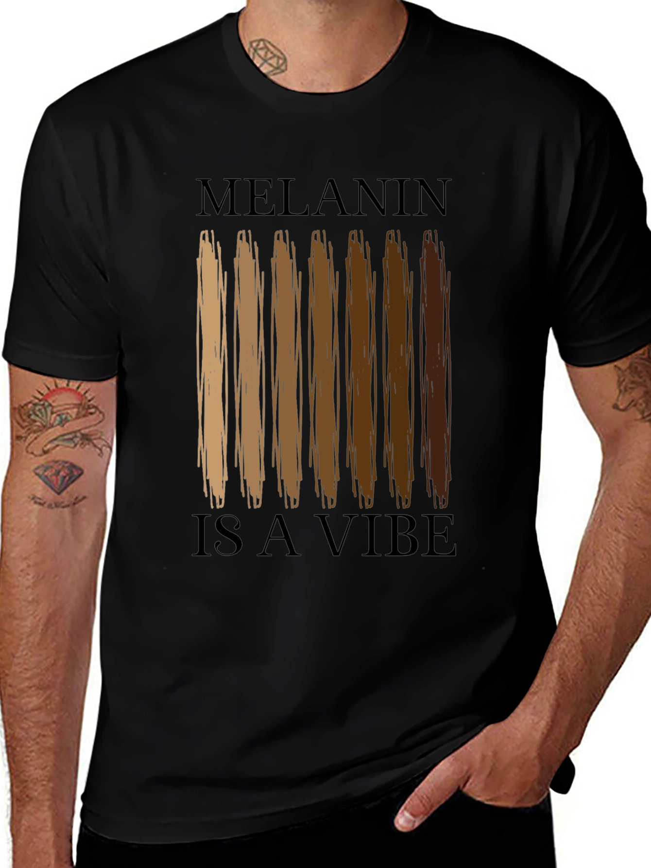Melanin Is A Vibe Black T-Shirt