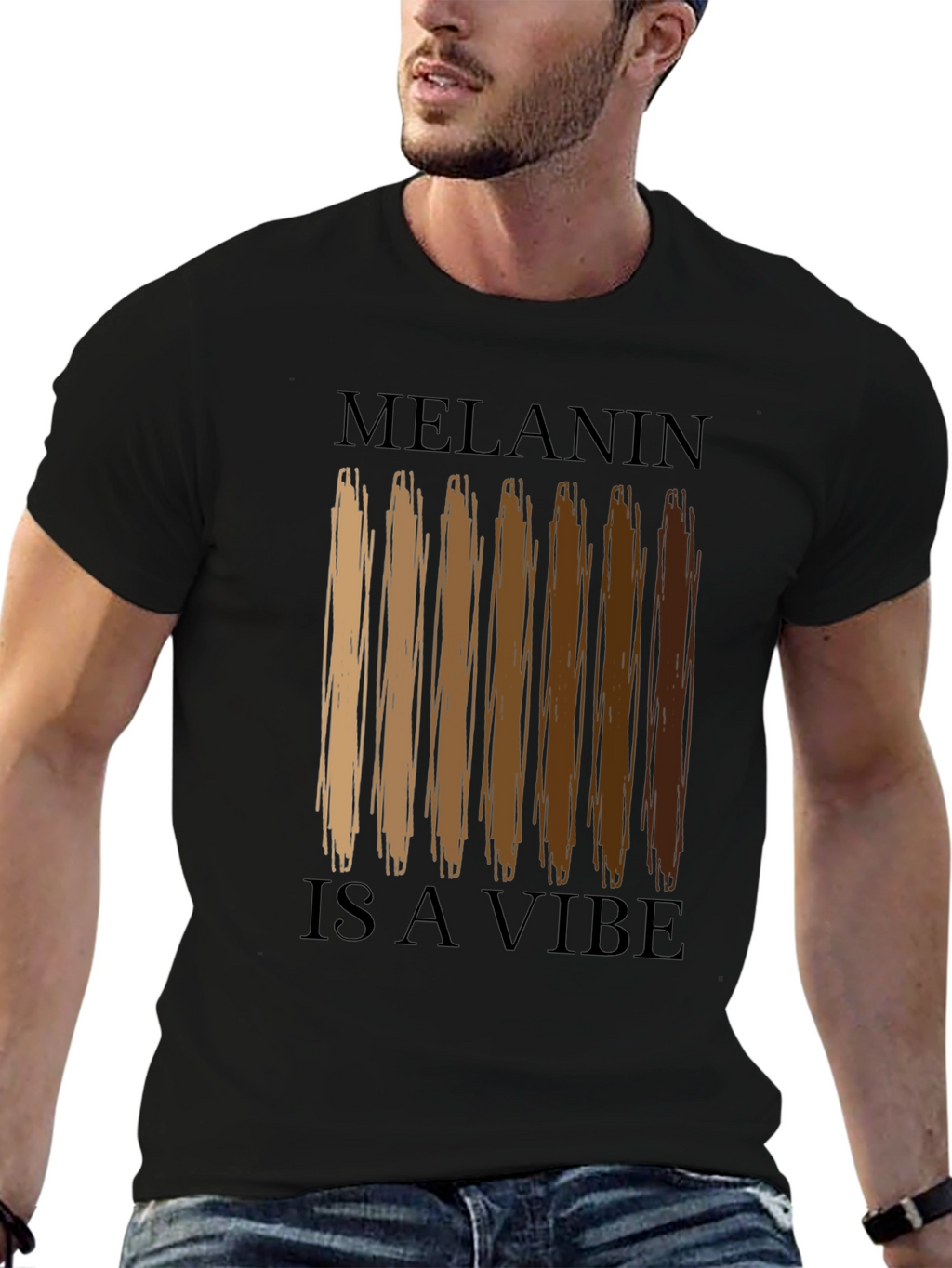 Melanin Is A Vibe Black T-Shirt