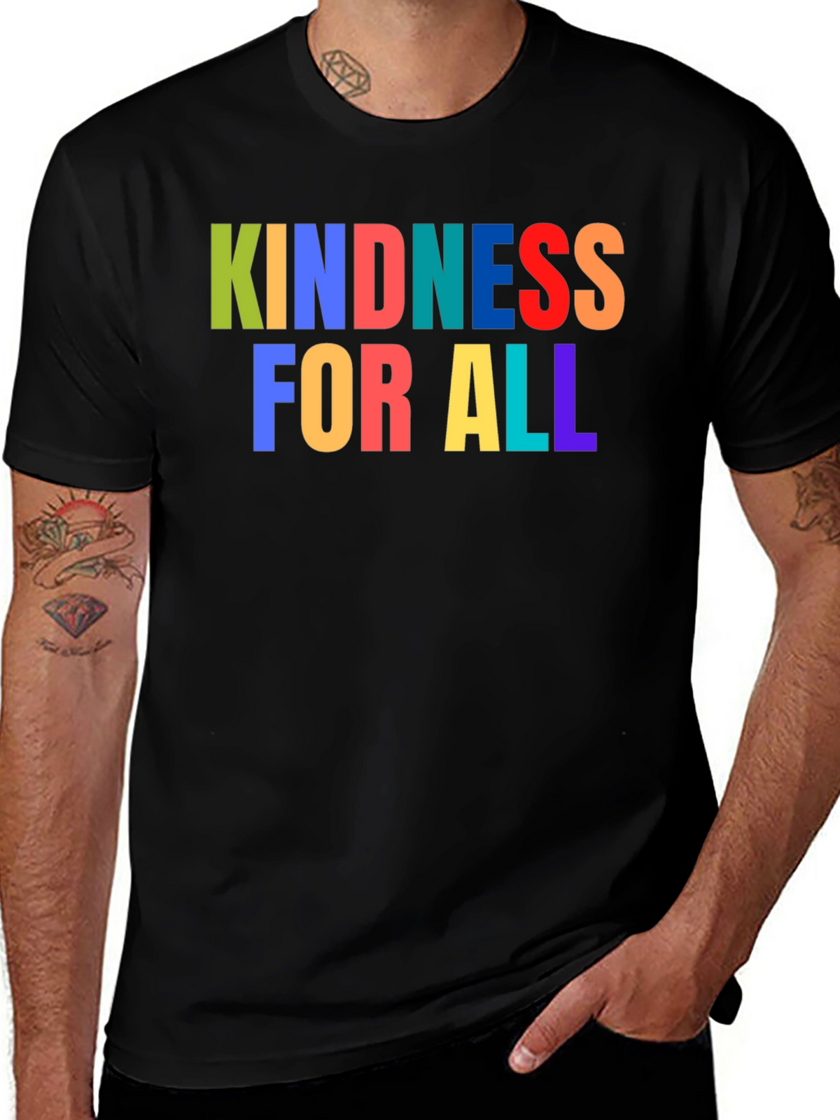 Kindness For All - Colorful Graphic Tee