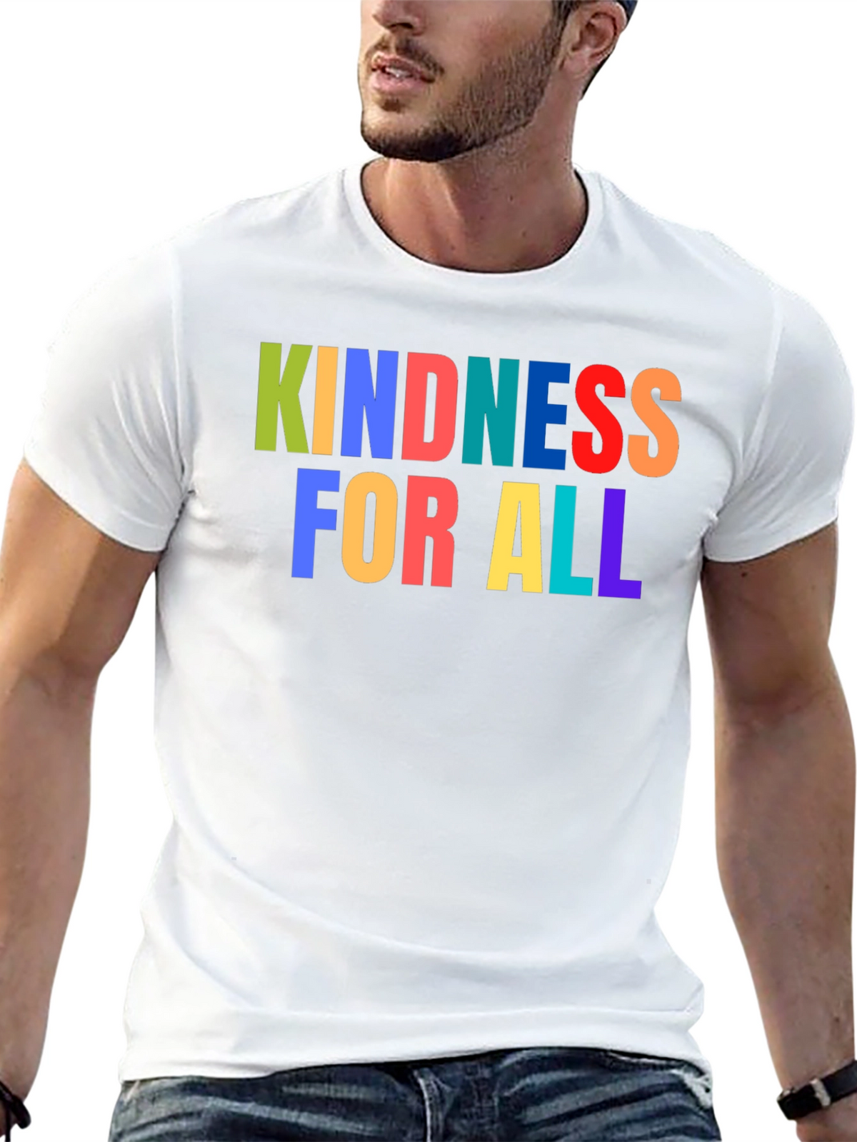 Kindness For All - Colorful Graphic Tee