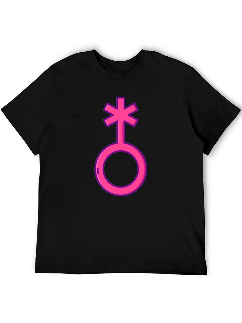 Genderqueer Symbol T-Shirt - Black