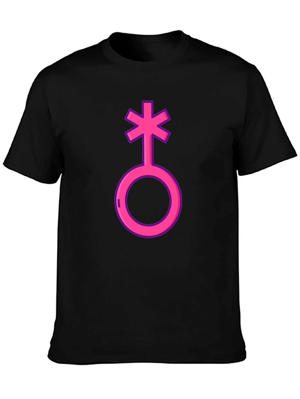 Genderqueer Symbol T-Shirt - Black