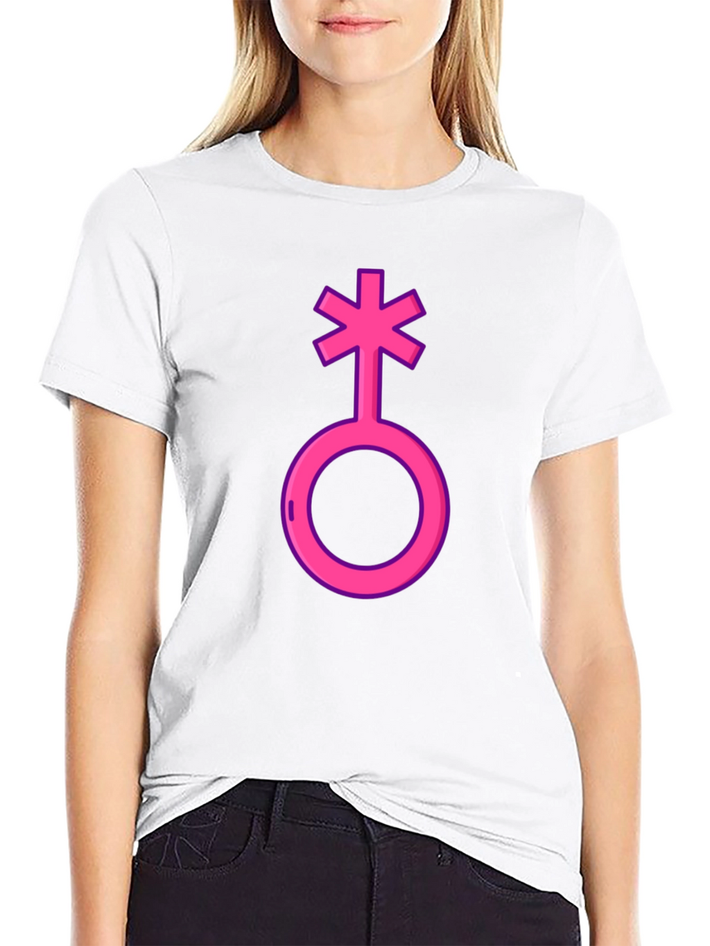Genderqueer Symbol T-Shirt - Black