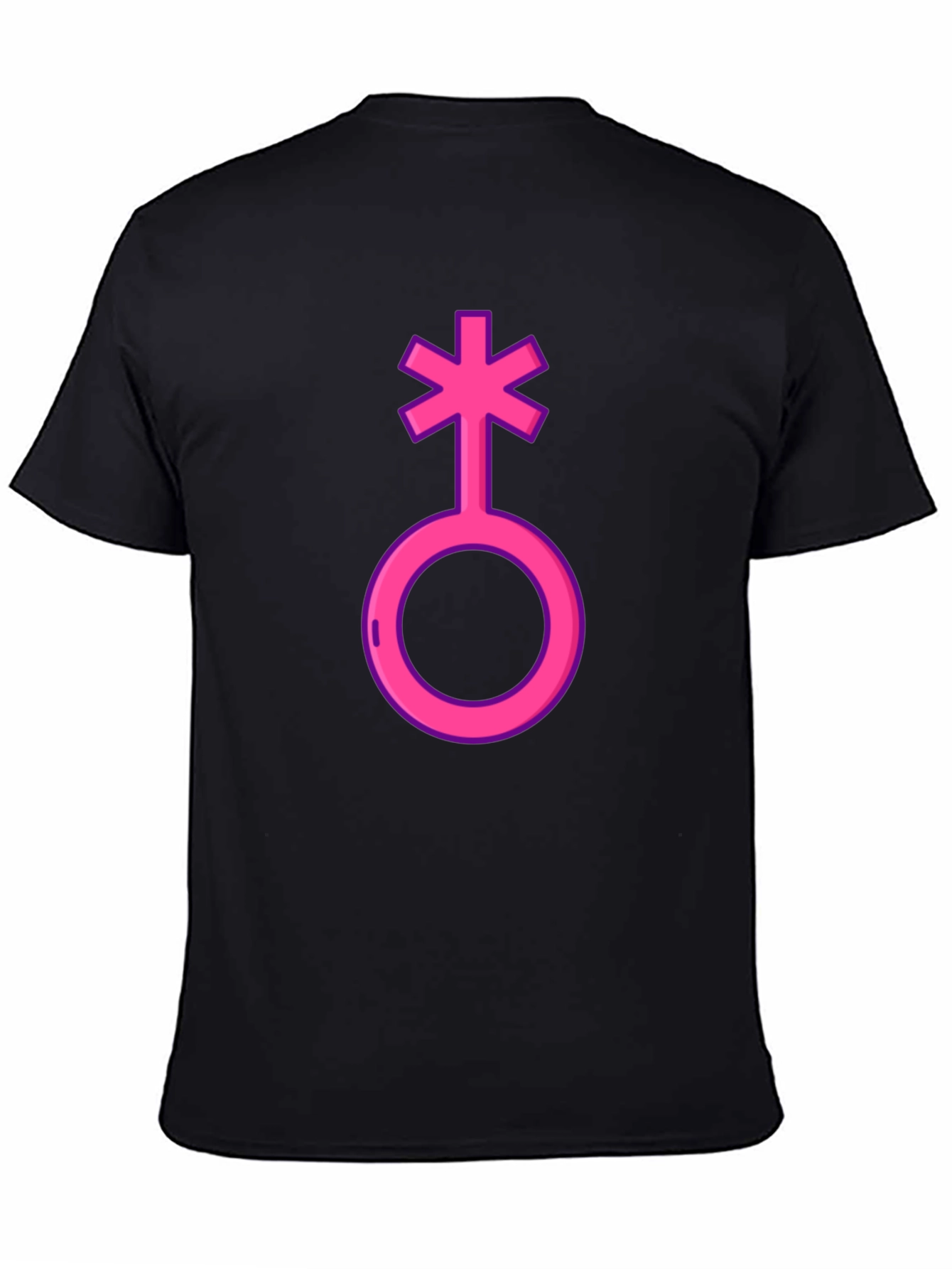 Genderqueer Symbol T-Shirt - Black