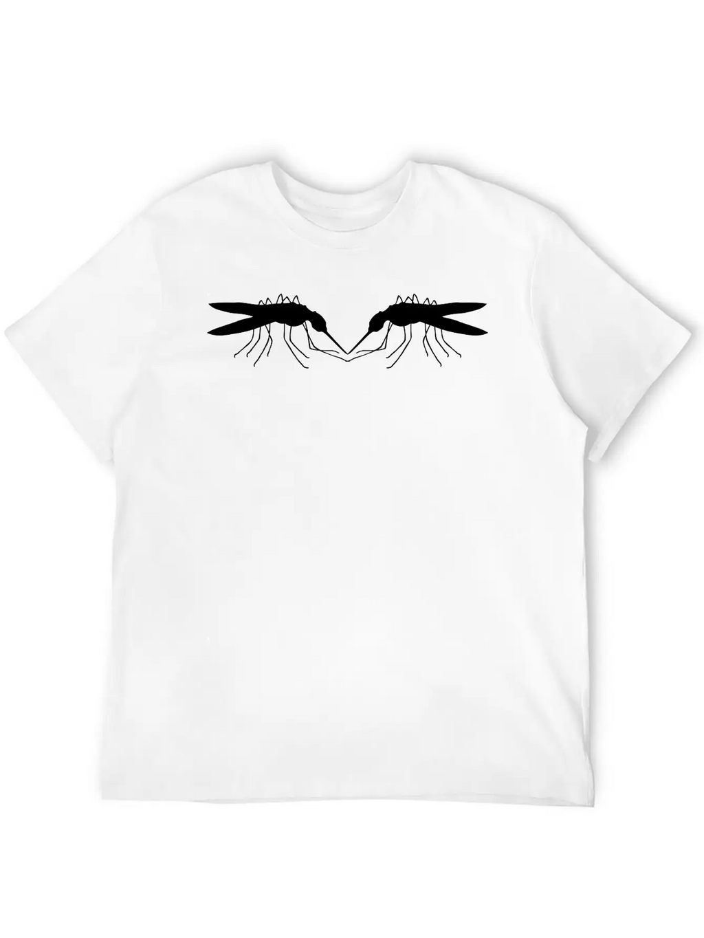 2 Bloodsucker Friends Team Couple Silhouette Mosqu Breathable Graphic T-Shirt – Perfect For Casual Days
