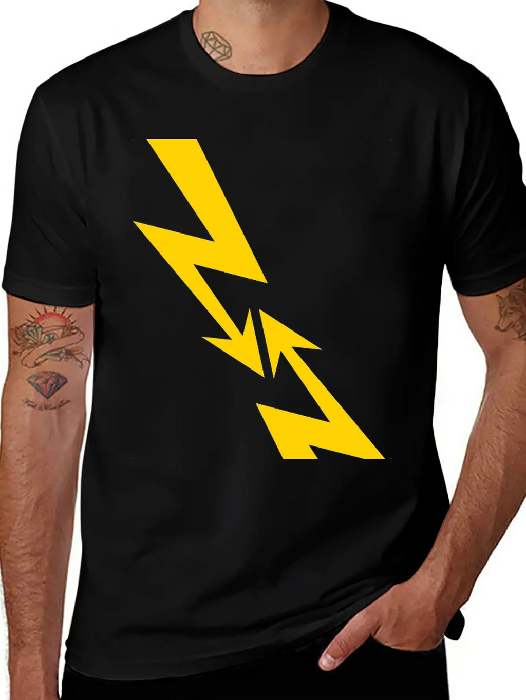 2 Flashes Electricity Electric Energy Strong Curre Timeless Short Sleeve Tee – Comfy And Minimalist Design