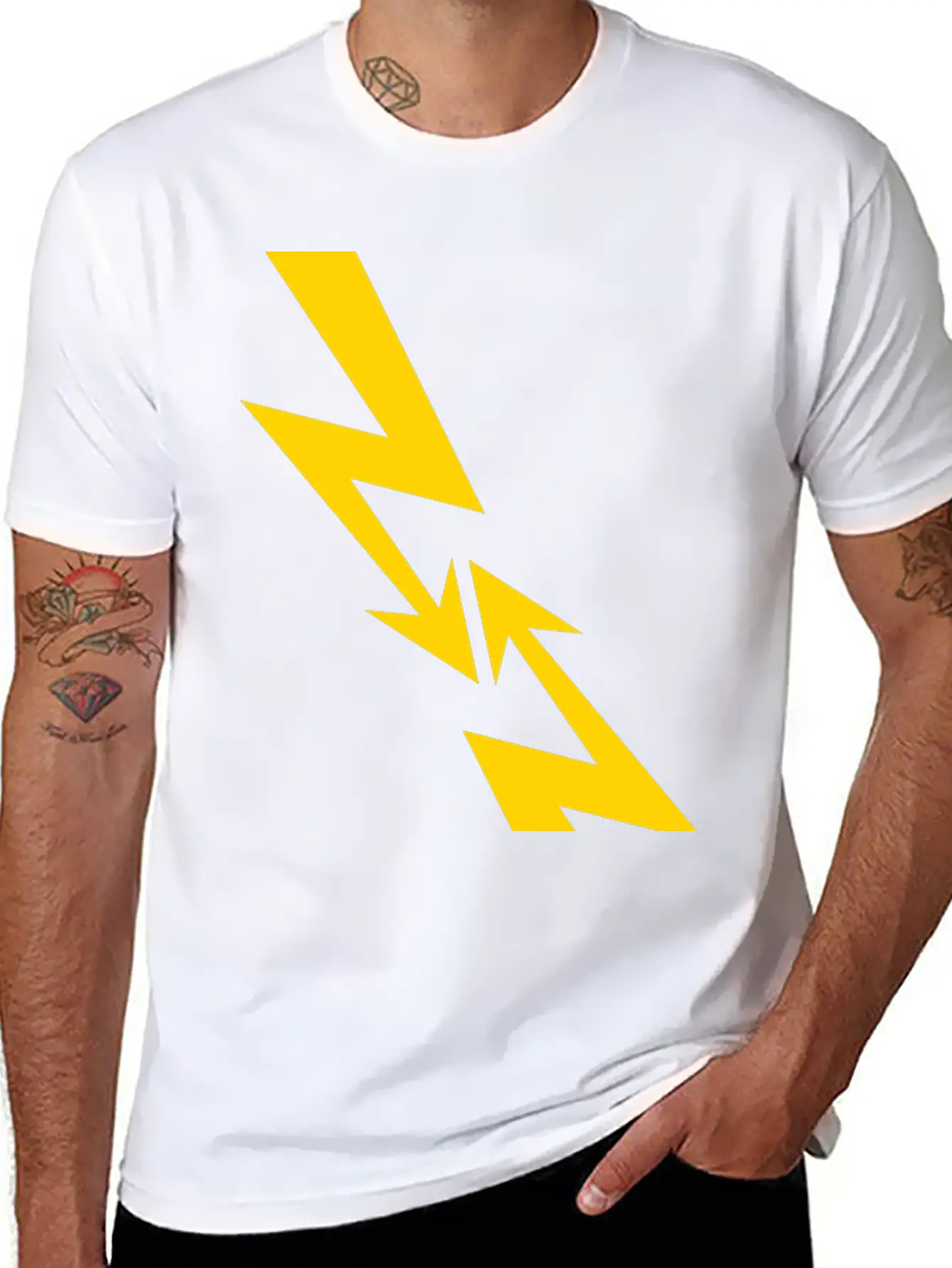 2 Flashes Electricity Electric Energy Strong Curre Timeless Short Sleeve Tee – Comfy And Minimalist Design