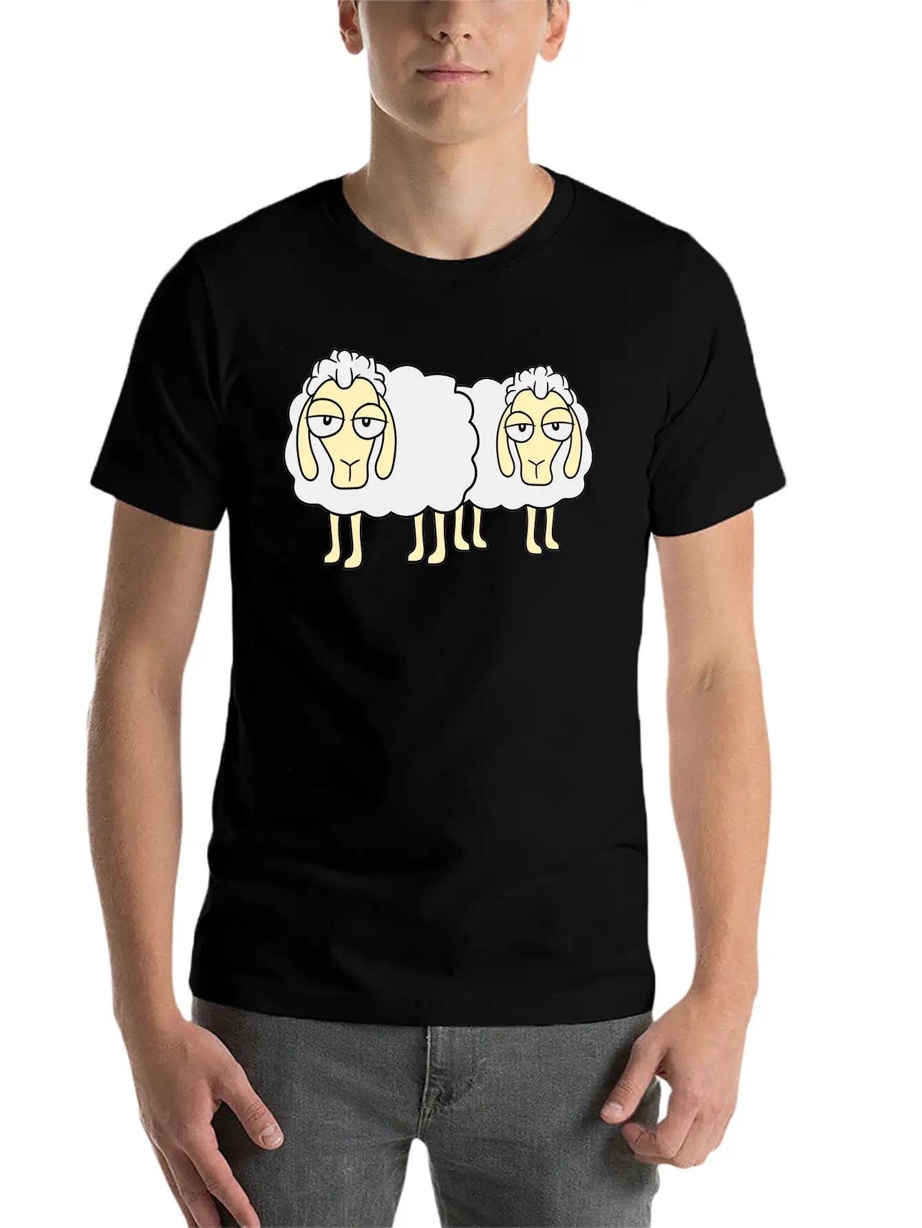 2 Friends Team Couple Funny Little Cute Comic Cart Classic Cotton Tee – Unisex Comfort For Any Season