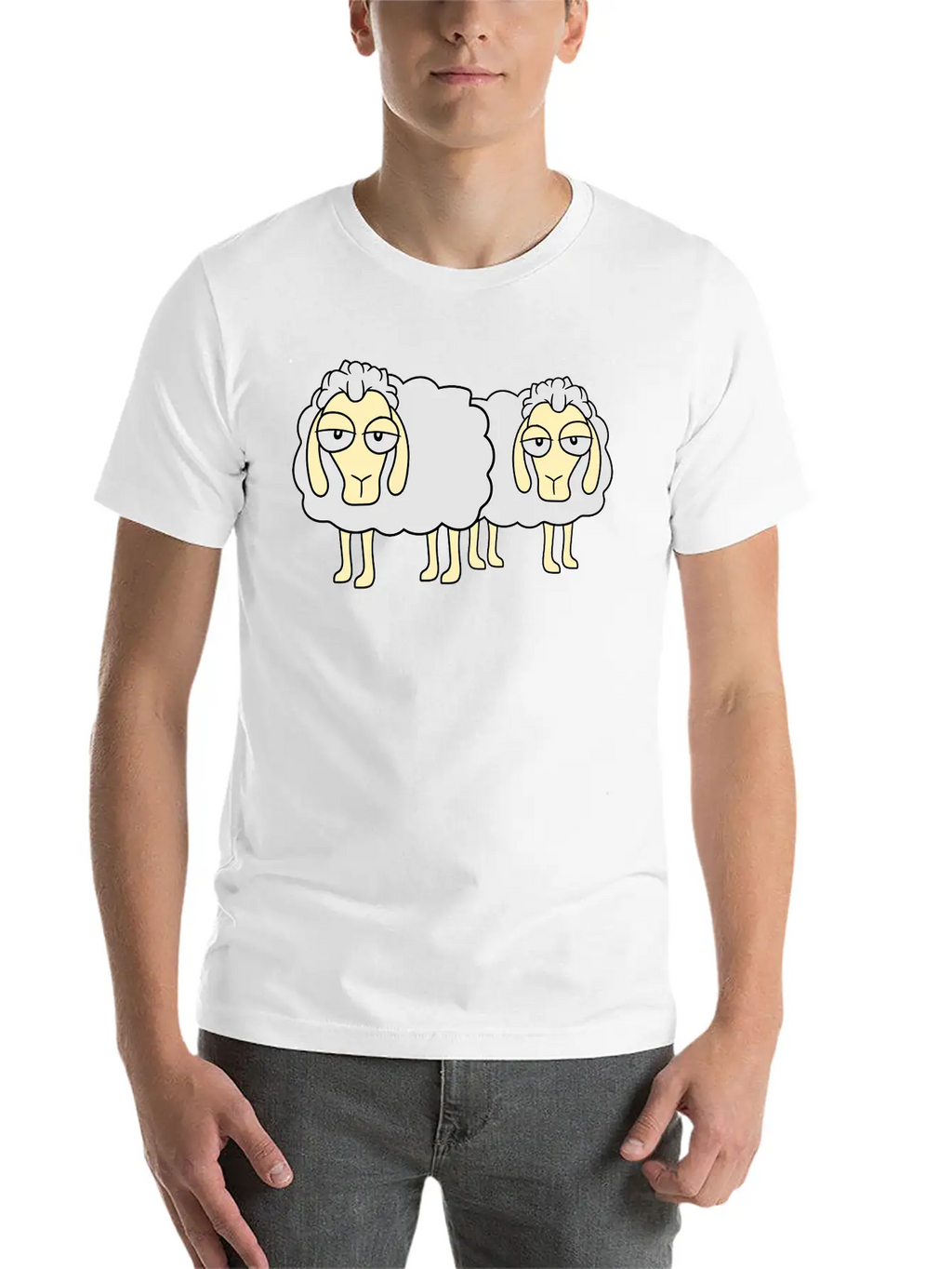 2 Friends Team Couple Funny Little Cute Comic Cart Classic Cotton Tee – Unisex Comfort For Any Season