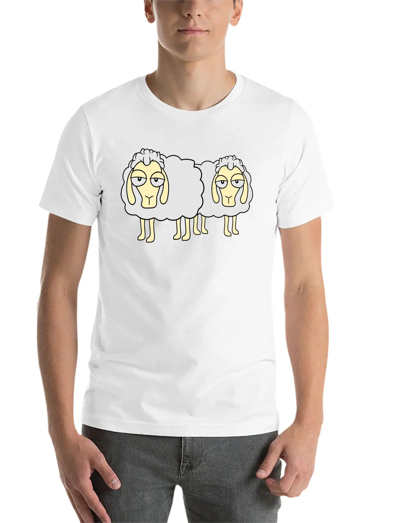 2 Friends Team Couple Funny Little Cute Comic Cart Classic Cotton Tee – Unisex Comfort For Any Season