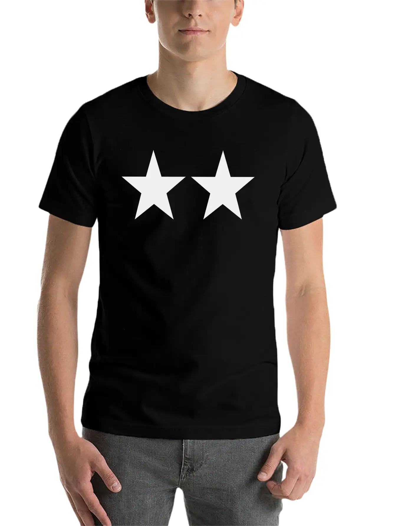 2 Stars Timeless Short Sleeve Tee – Comfy And Minimalist Design