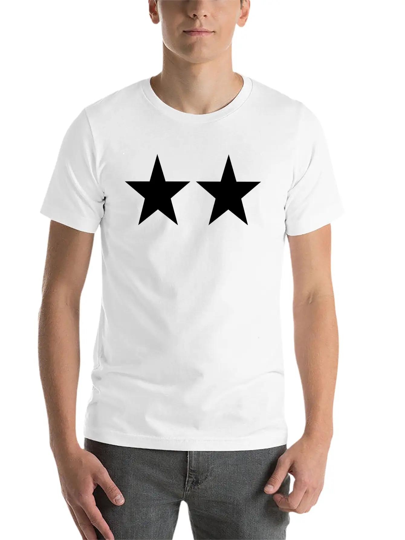 2 Stars Timeless Short Sleeve Tee – Comfy And Minimalist Design