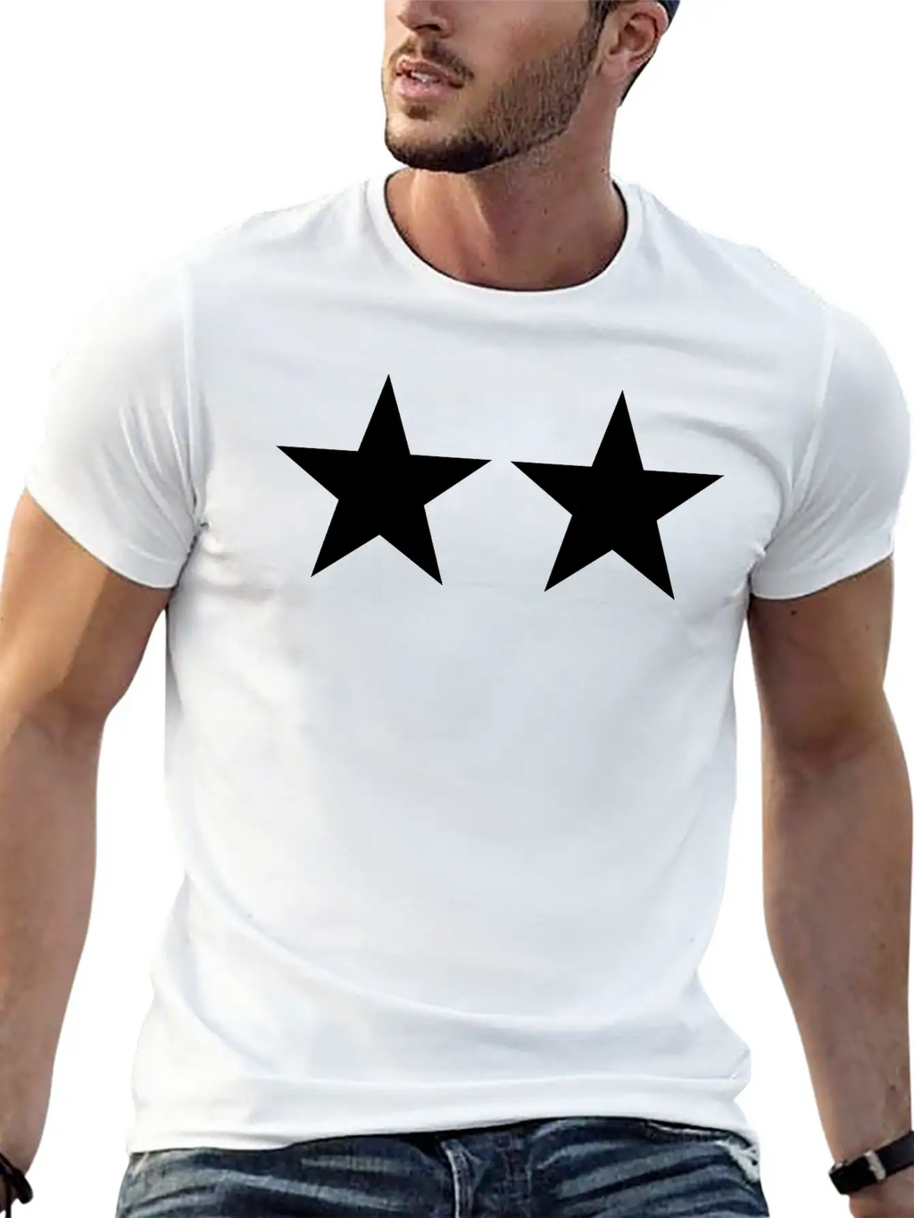 2 Stars Timeless Short Sleeve Tee – Comfy And Minimalist Design