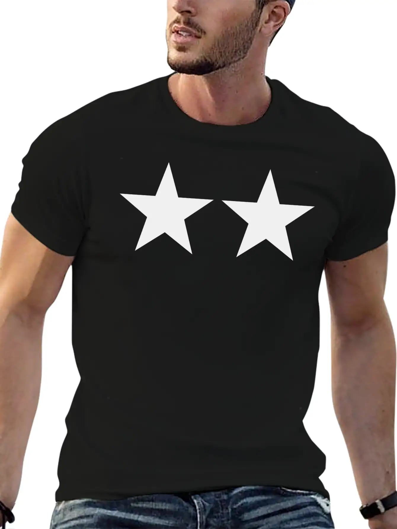 2 Stars Timeless Short Sleeve Tee – Comfy And Minimalist Design
