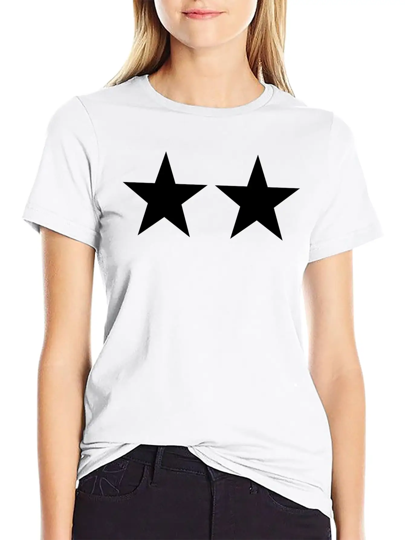 2 Stars Timeless Short Sleeve Tee – Comfy And Minimalist Design