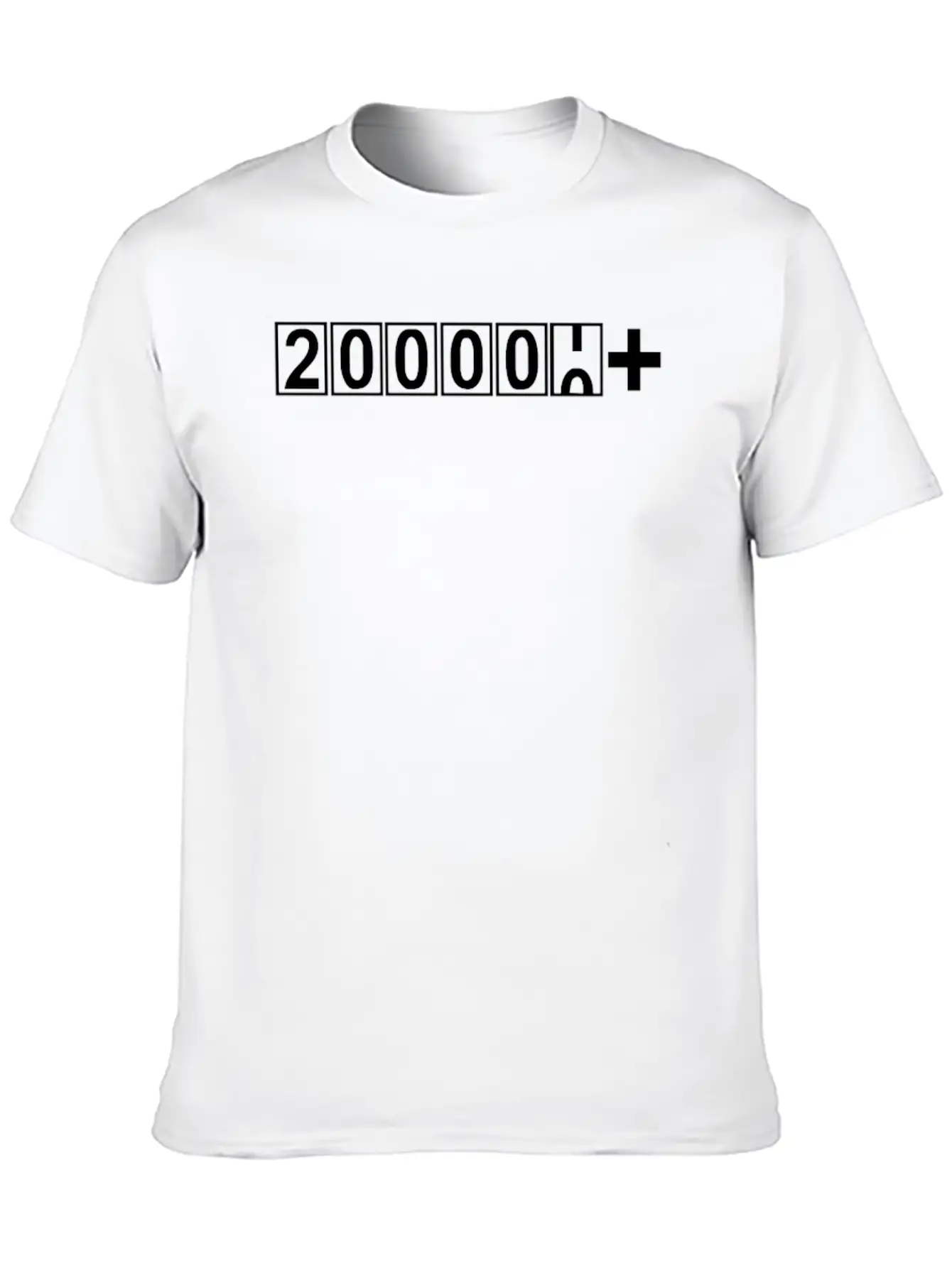 200000 Miles Sticker Vinyl Breathable Soft Cotton T-Shirt – Timeless Casual Look