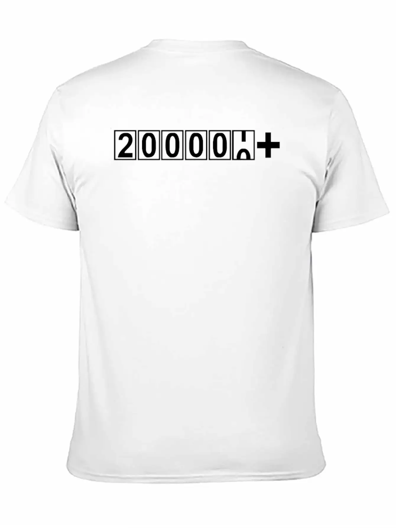 200000 Miles Sticker Vinyl Breathable Soft Cotton T-Shirt – Timeless Casual Look