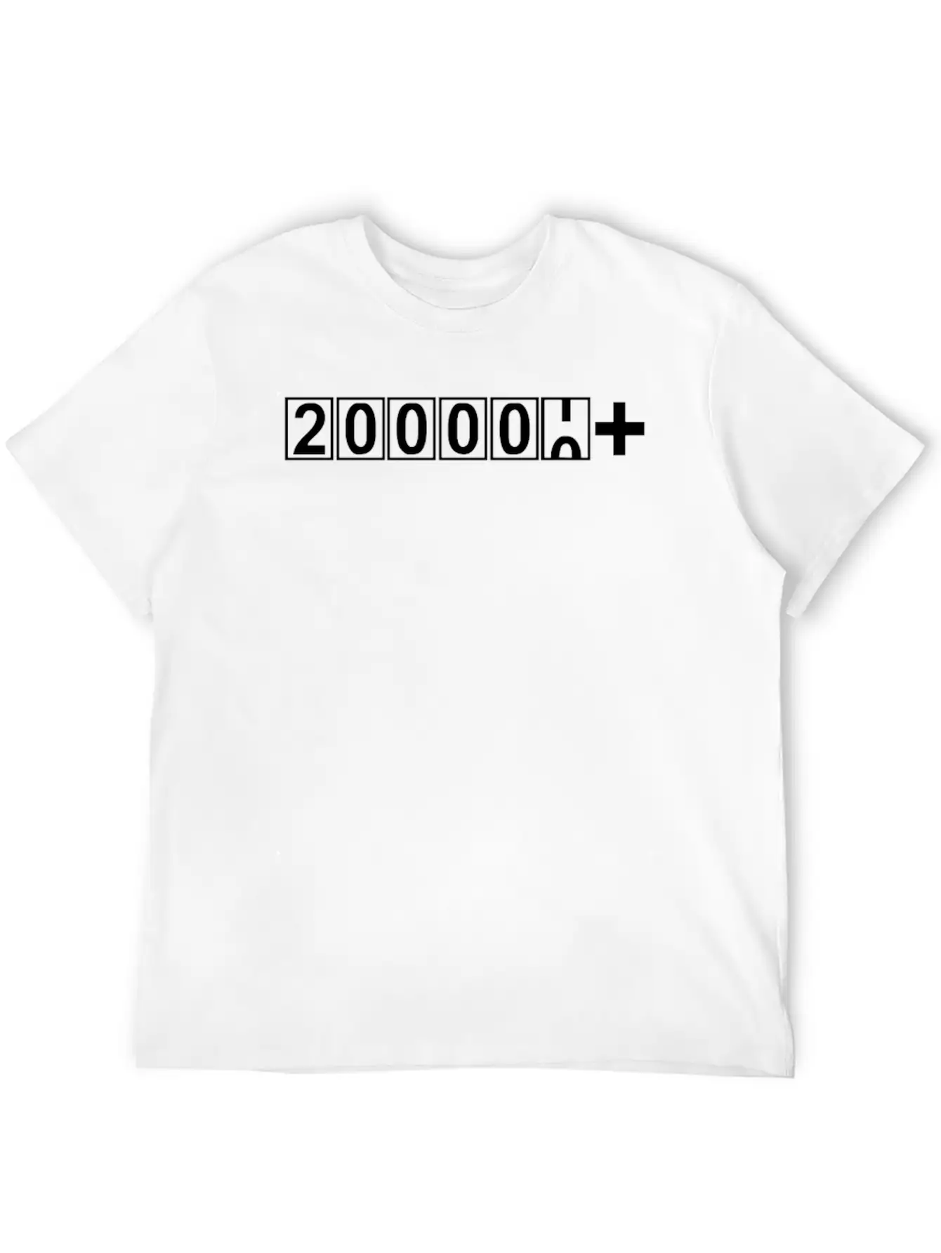 200000 Miles Sticker Vinyl Breathable Soft Cotton T-Shirt – Timeless Casual Look