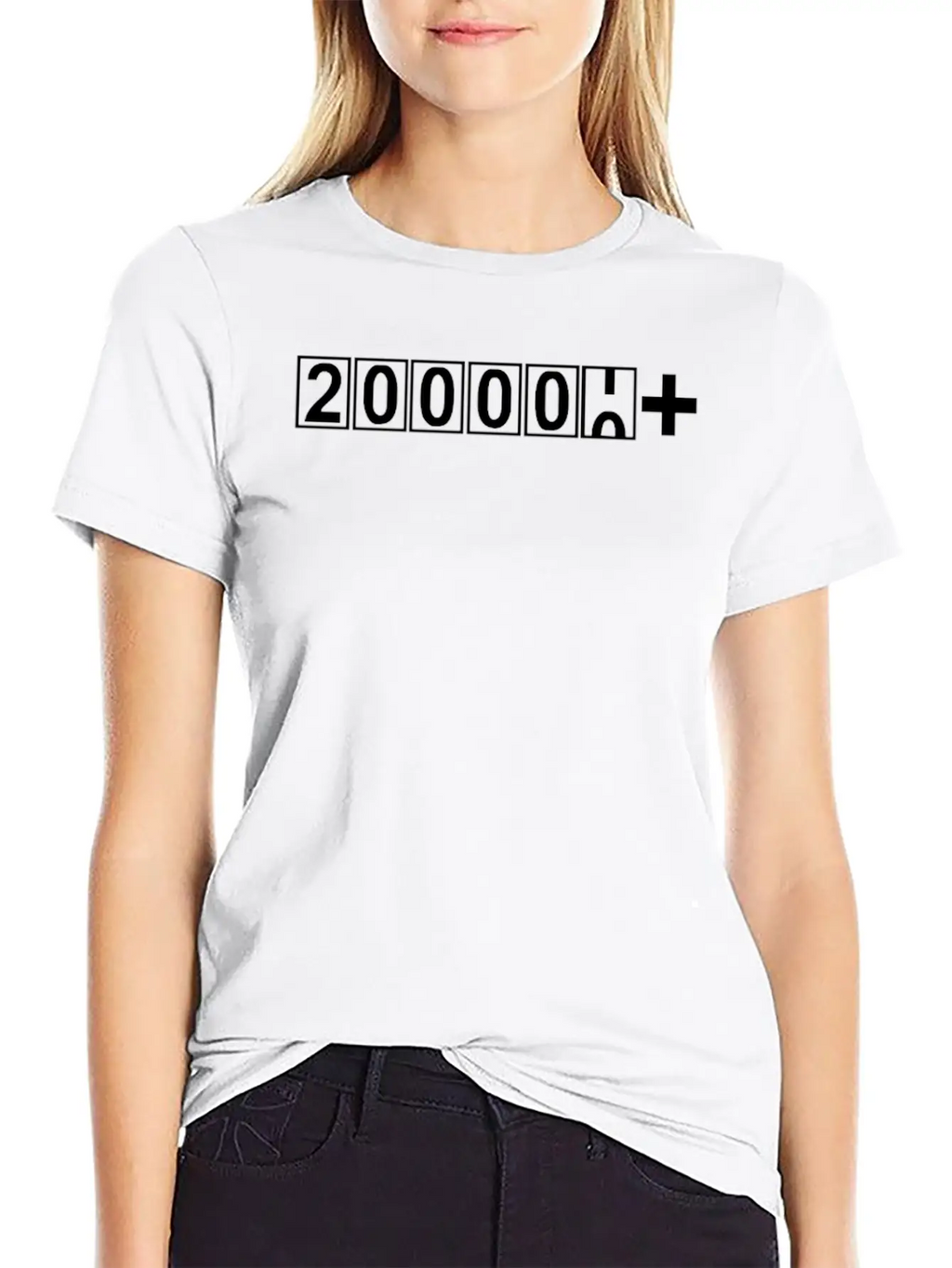 200000 Miles Sticker Vinyl Breathable Soft Cotton T-Shirt – Timeless Casual Look