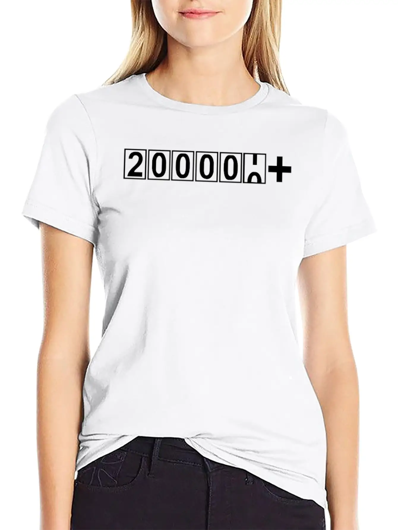 200000 Miles Sticker Vinyl Breathable Soft Cotton T-Shirt – Timeless Casual Look