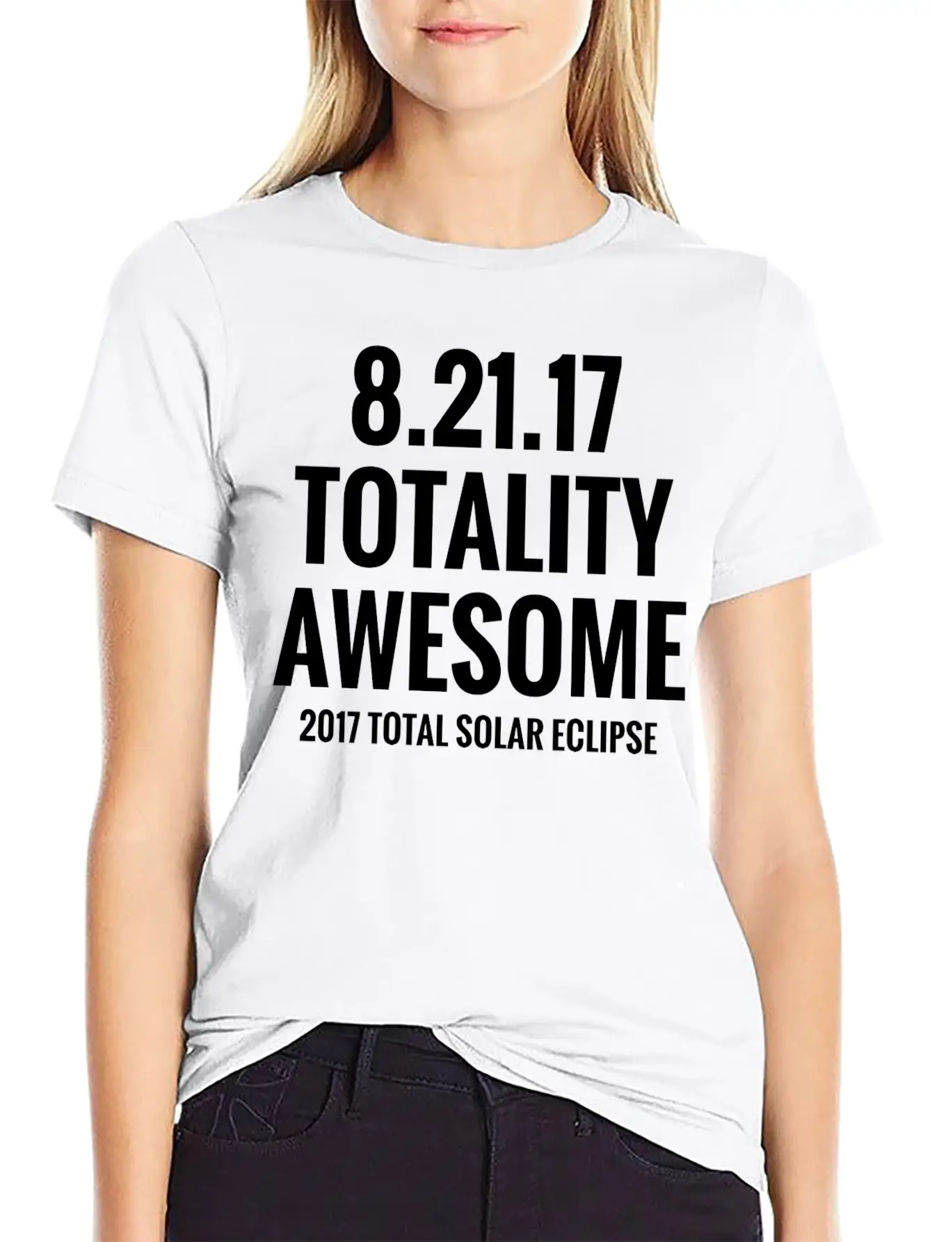 2017 Total Solar Eclipse - Totality Awesome Essential Cotton Tee For Daily Outfits – Unisex Style