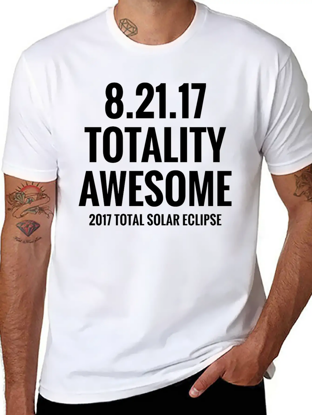 2017 Total Solar Eclipse - Totality Awesome Essential Cotton Tee For Daily Outfits – Unisex Style