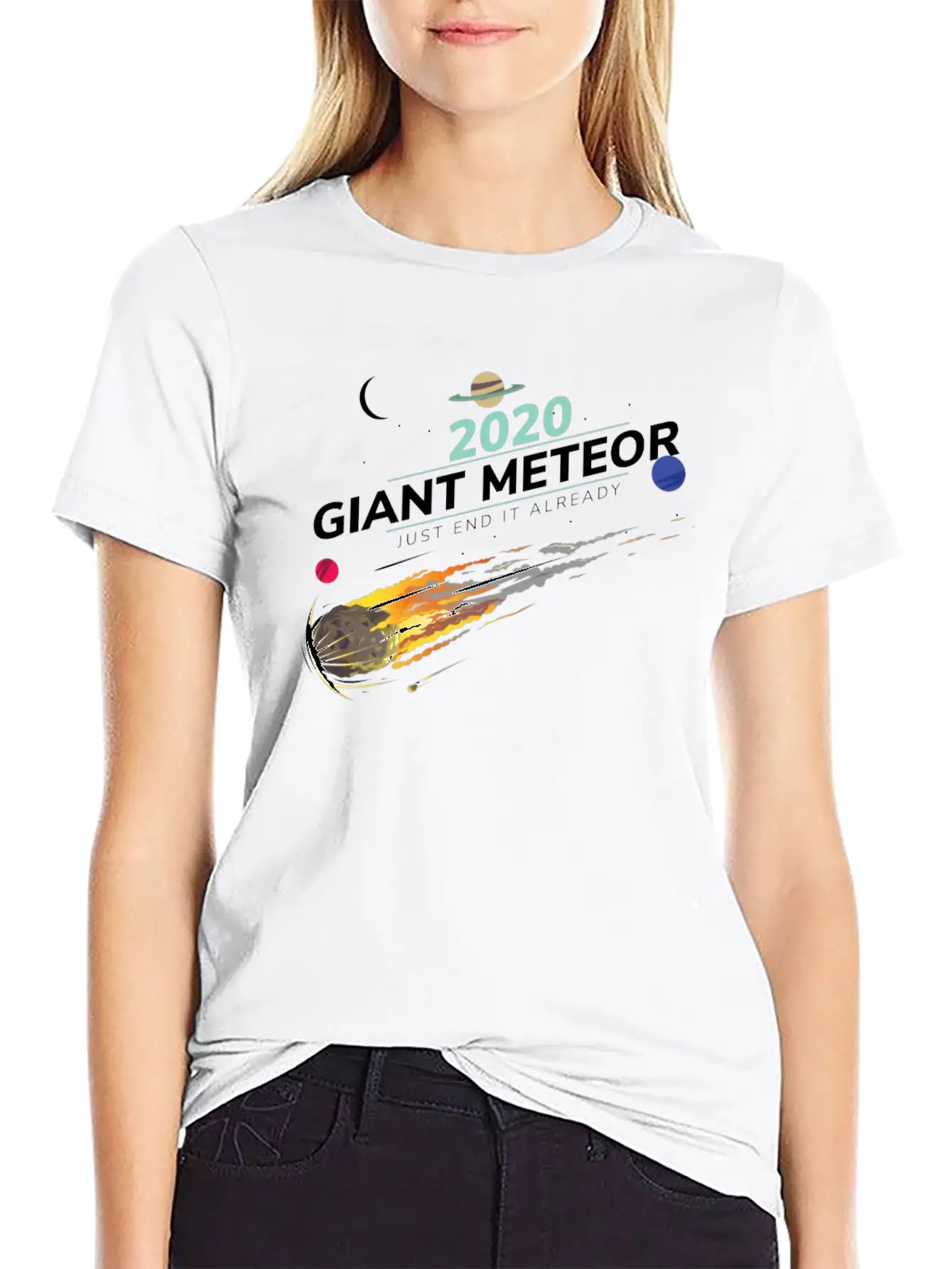 20202 Giant Meteor Just End It Already Breathable Graphic T-Shirt – Perfect For Casual Days