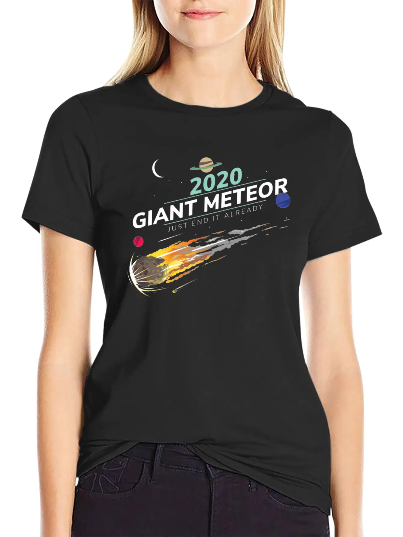 20202 Giant Meteor Just End It Already Breathable Graphic T-Shirt – Perfect For Casual Days