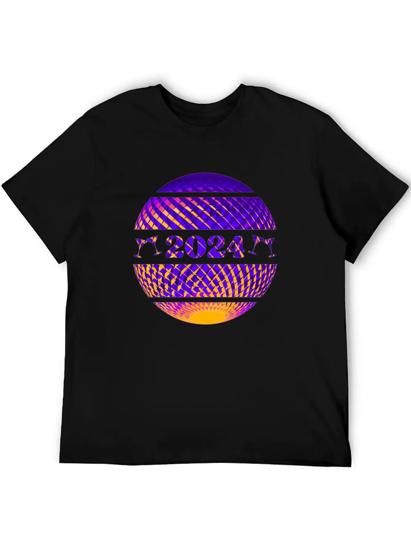 2024 Disco Ball In Colors Timeless Short Sleeve Tee – Comfy And Minimalist Design