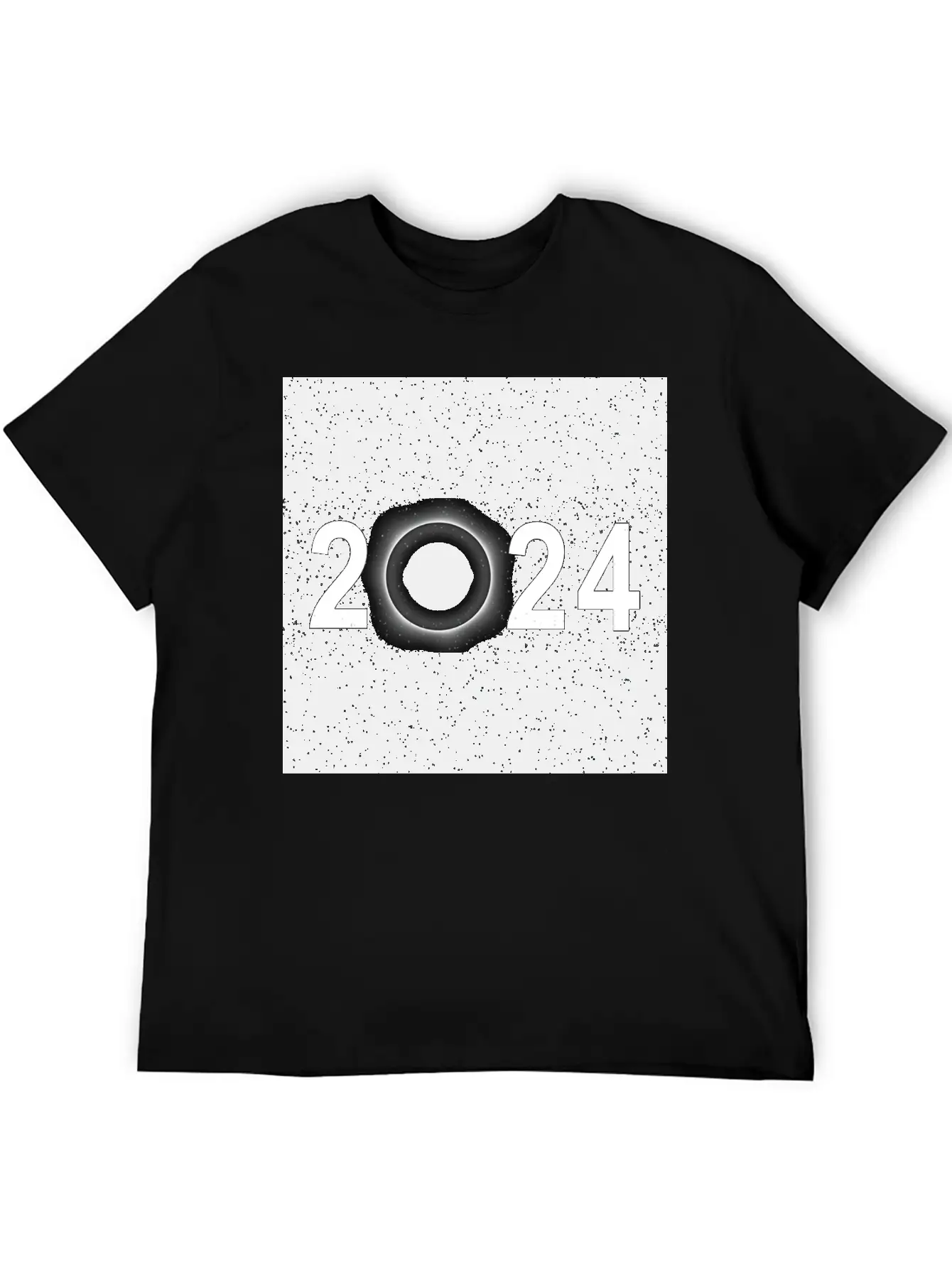 2024 Eclipse Poster Wall Art Souvenir Memento Unisex Casual T-Shirt – Clean Design For Daily Comfort